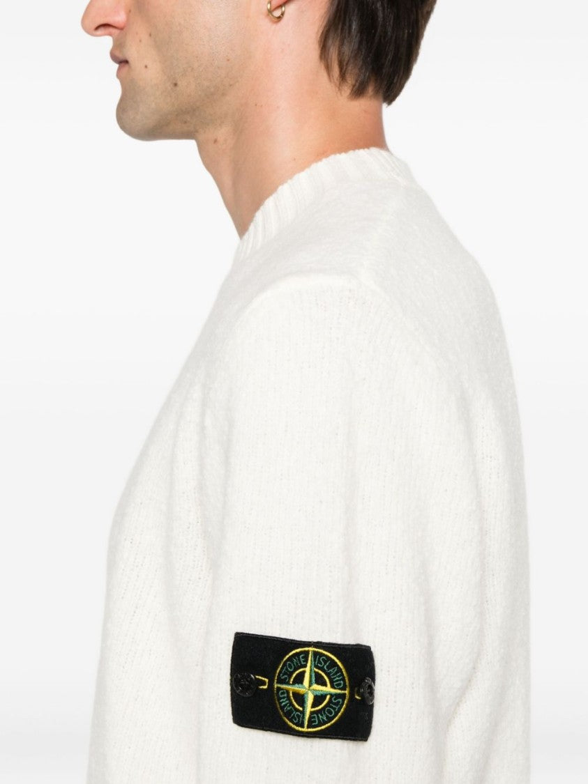 Stone Island Soft Textured Wool-Polyamide Blend Sweater