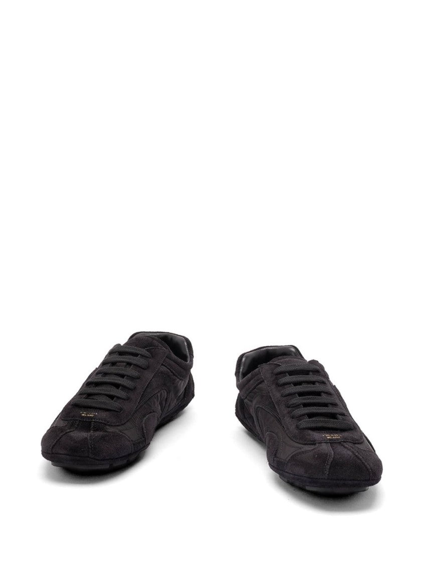 Prada Black Montecarlo Re-Edition Nappa Leather Trainers