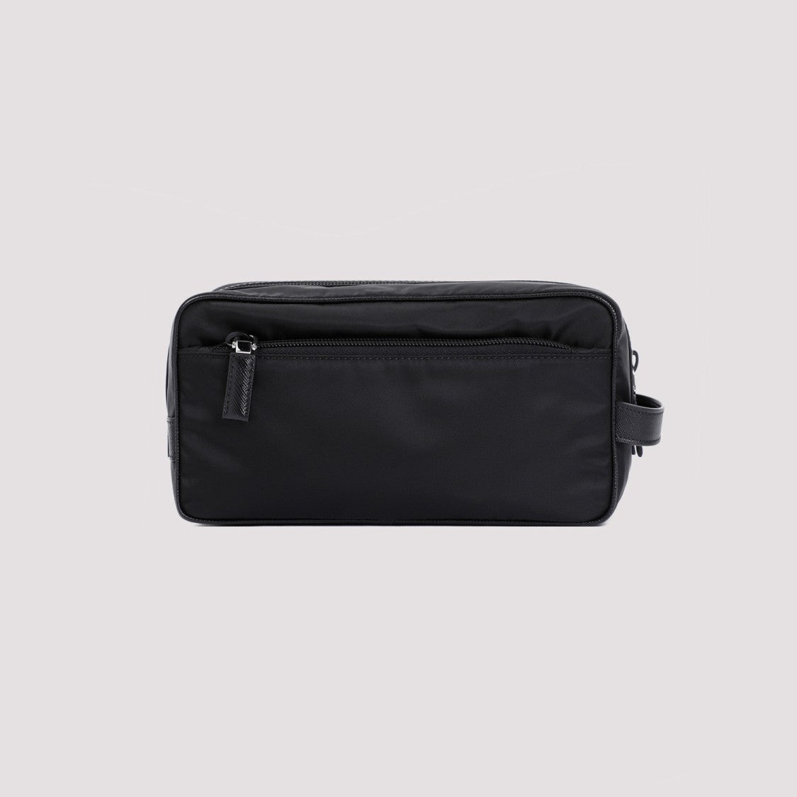 Prada Rectangular Beauty Case With Signature Triangle Logo