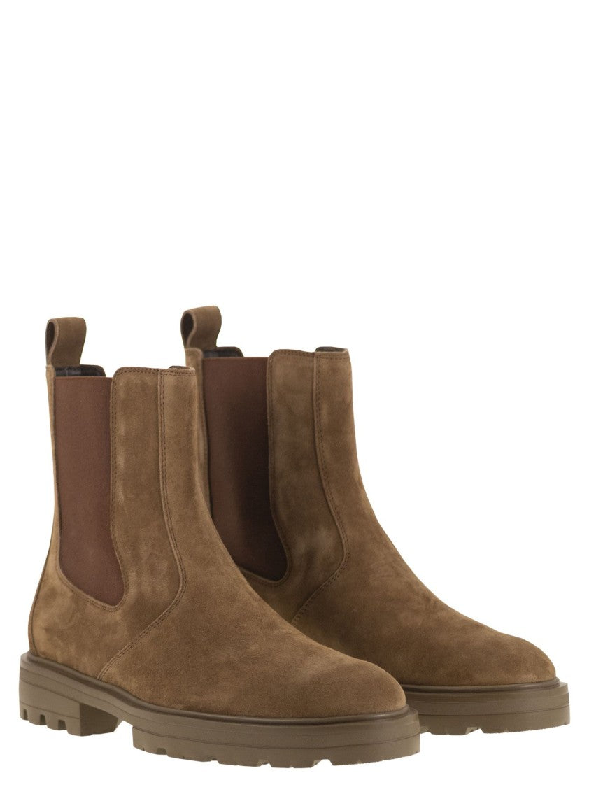 Hogan H673 - Suede Chelsea Boots