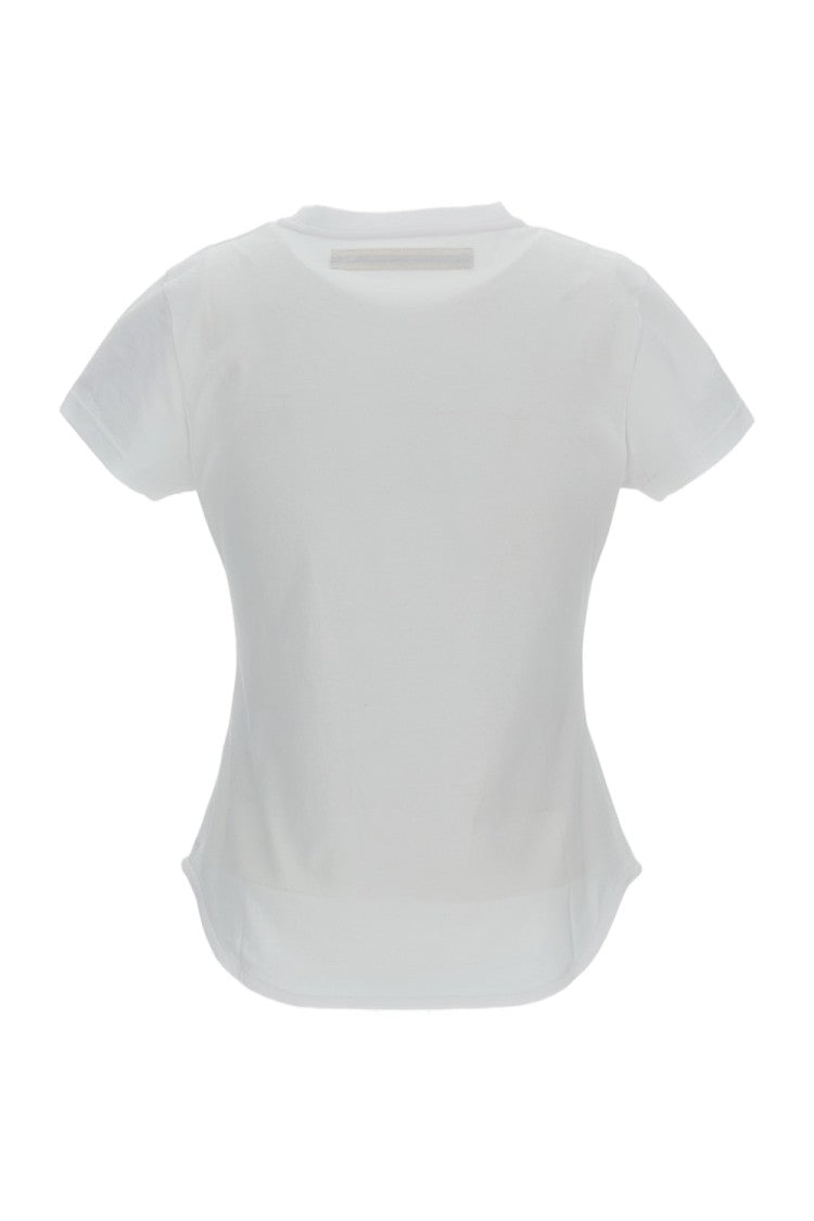 Meta Campania White Lucy Jersey Fitted Printed T-Shirt