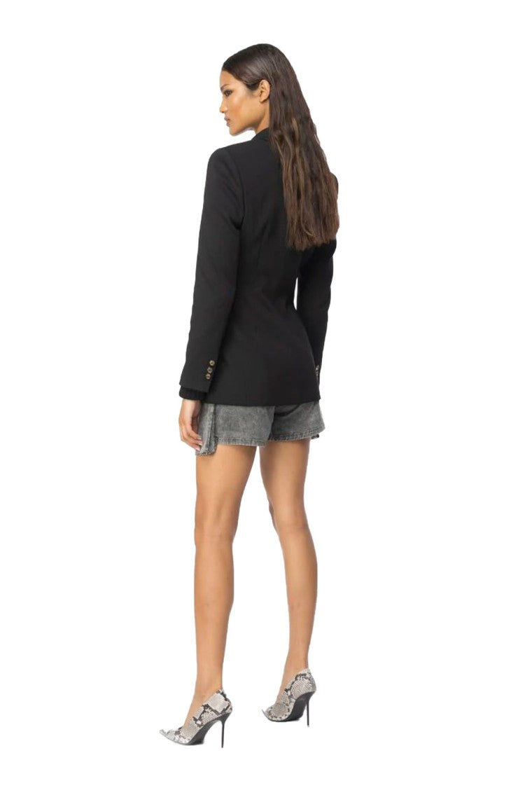 Pinko Black Double-Breasted Blazer