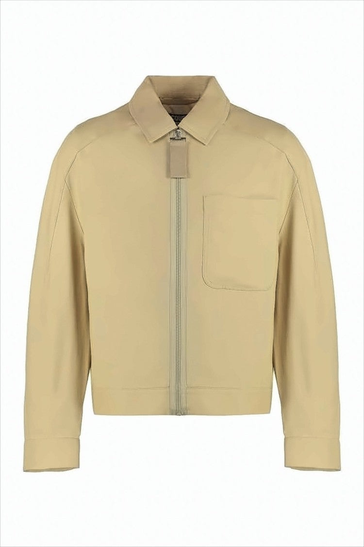 Jacquemus Minimalist Jacket With Classic Collar And Chest Pocket