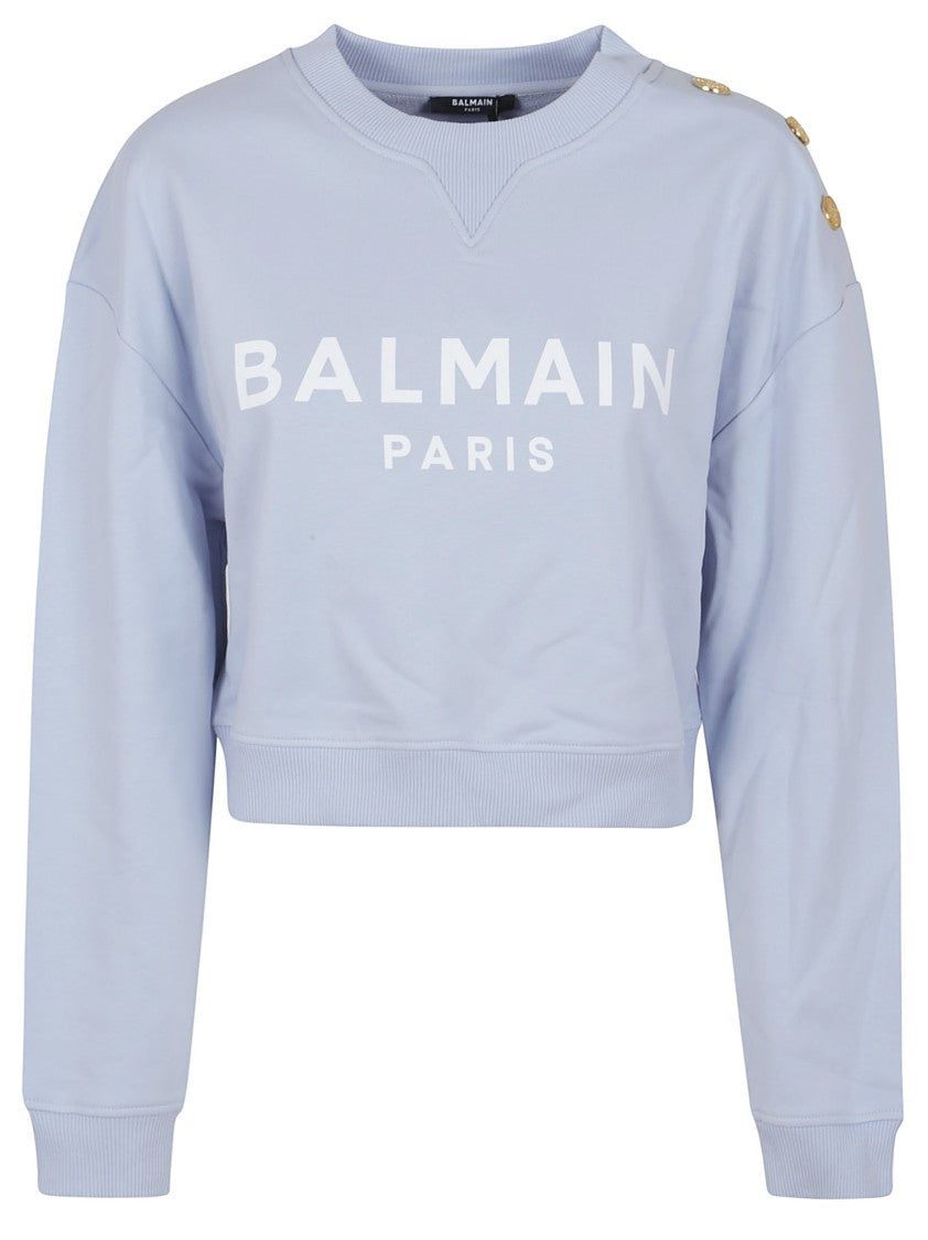 Balmain 3 Btns Printed Sweatshirt