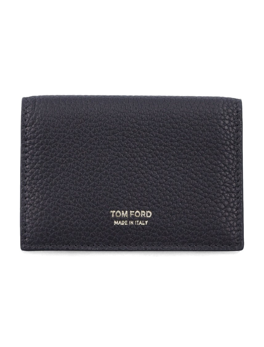 Tom Ford Soft Grain Leather T Line Bifold Wallet