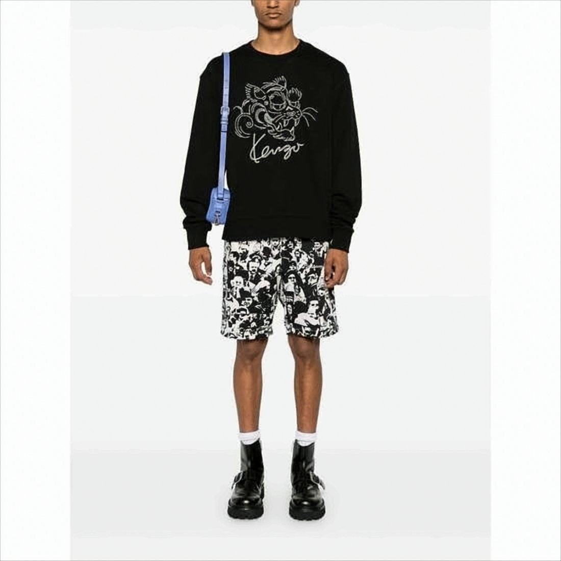 Kenzo Bold Graphic Long-Sleeve Black Sweatshirt From Kenzo