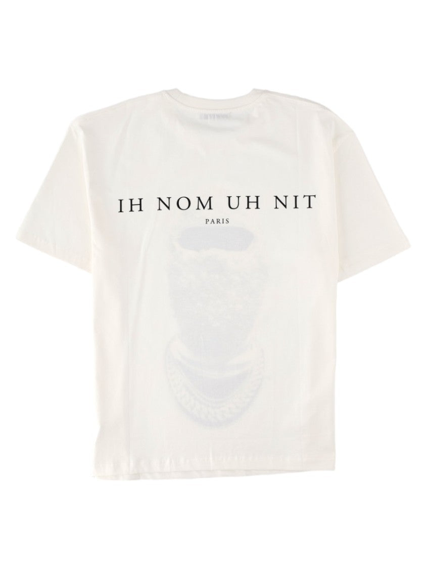 Ih Nom Uh Nit White Graphic Printed Relaxed Fit T-Shirt