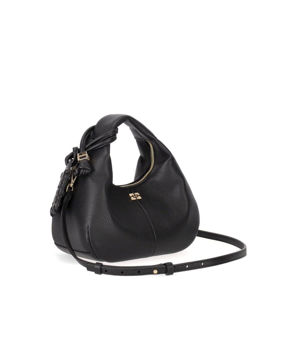 Ganni Hobo Mini Black Bag