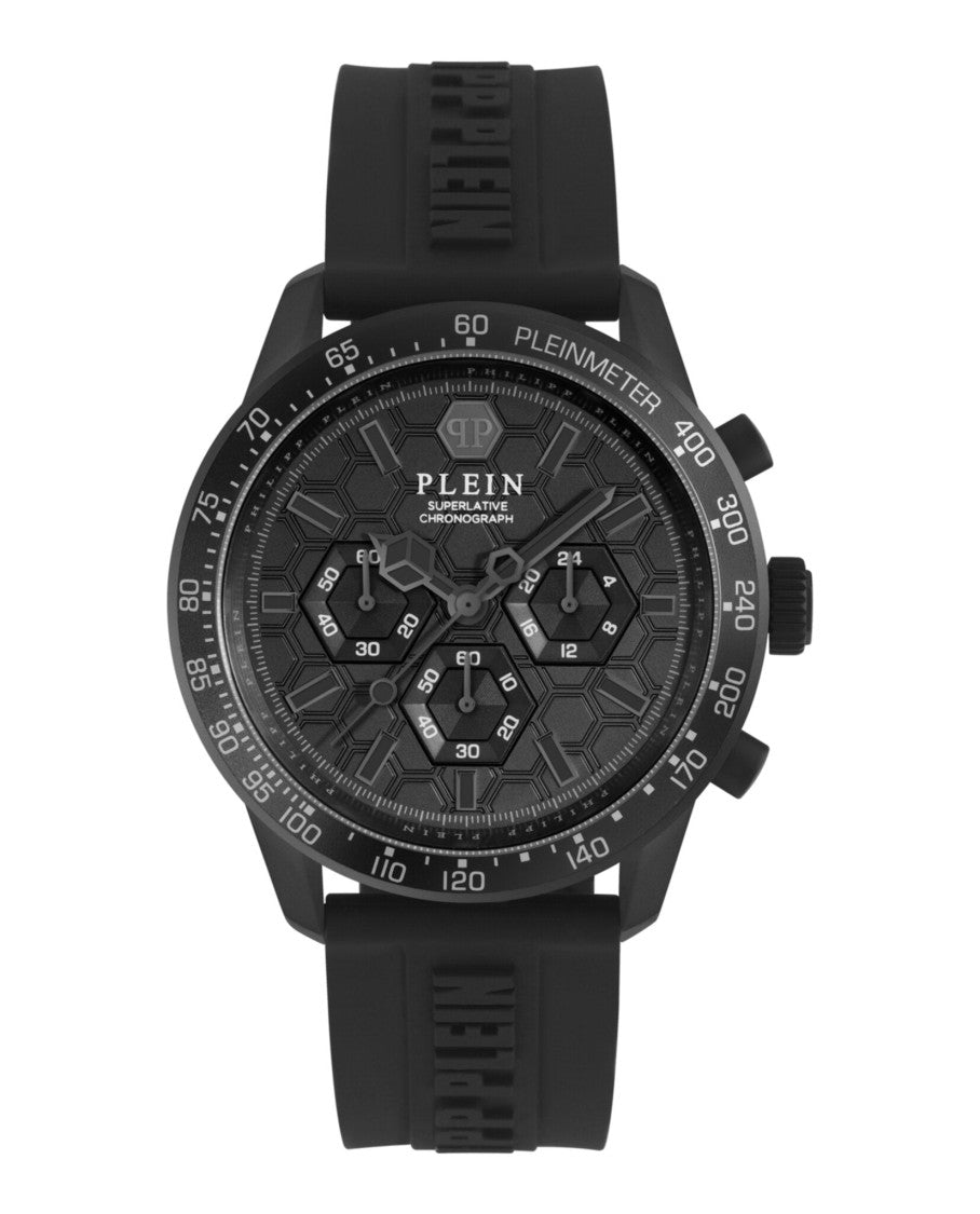 Philipp Plein Chronograph Quartz Movement Watch With Ip Black Case