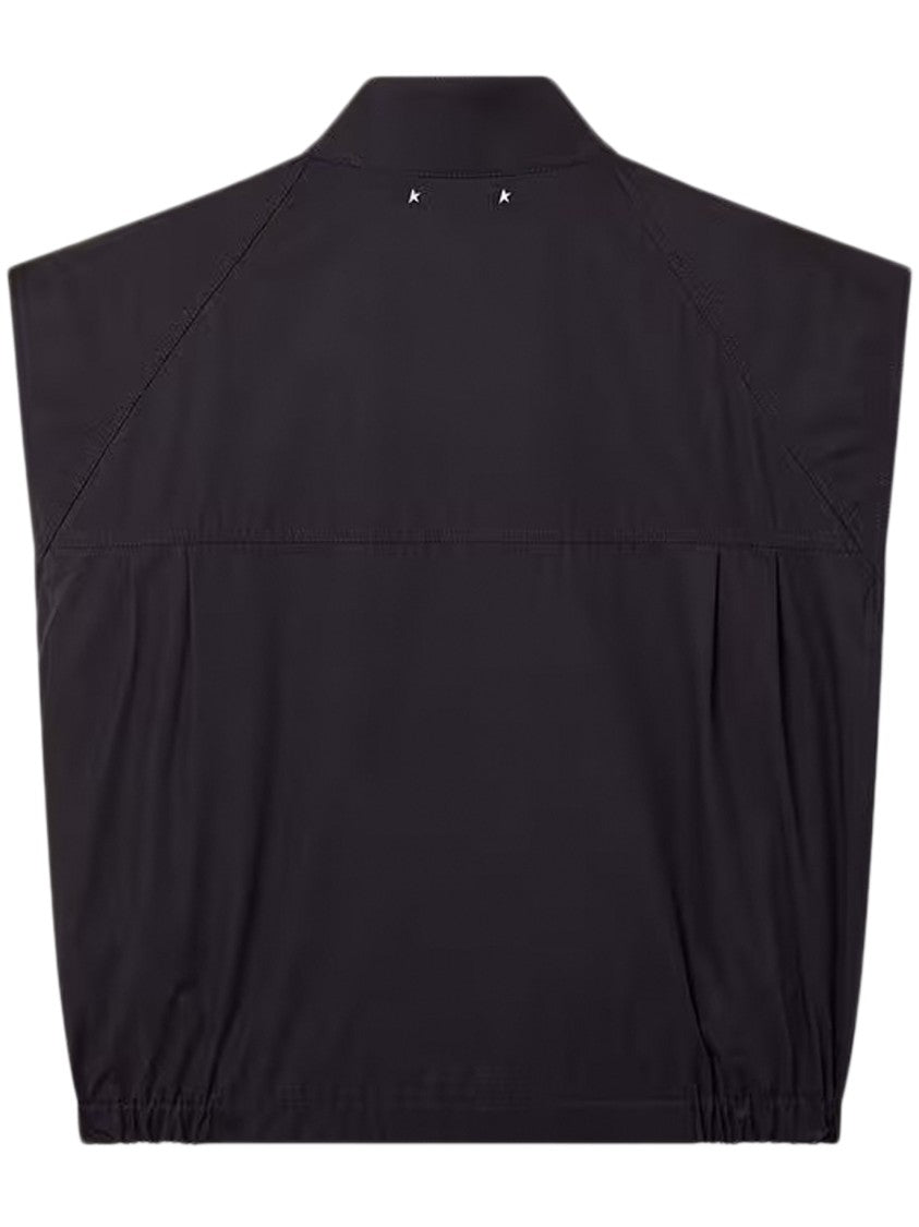 Golden Goose Boxy Silhouette Sleeveless Gilet With High Collar