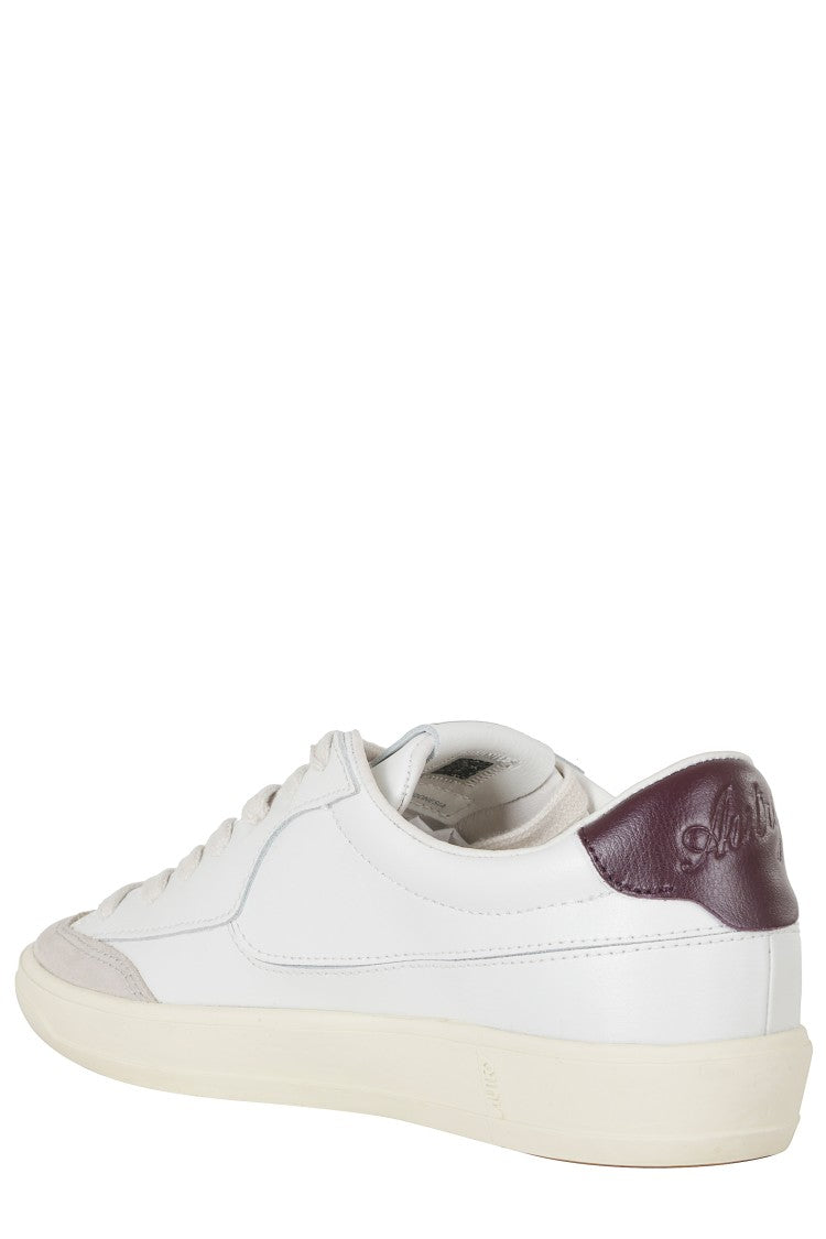 Autry White Windscape Low Suede Leather Sneakers