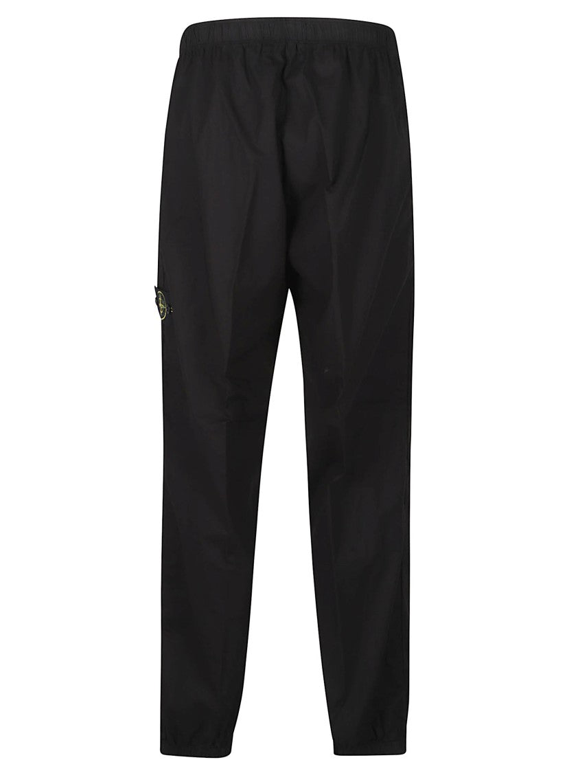 Stone Island Black Loose Stretch Cotton Formal Pants