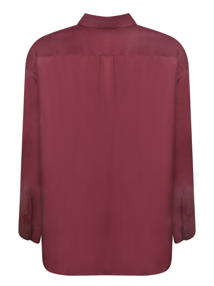 Pierre-Louis Mascia Bordeaux Floral Print Button-Up Shirt