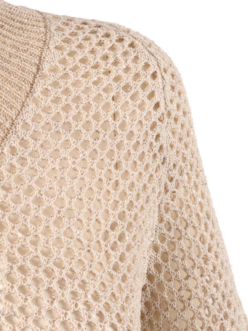 Peserico Lightweight V Neck Knitted Sweater