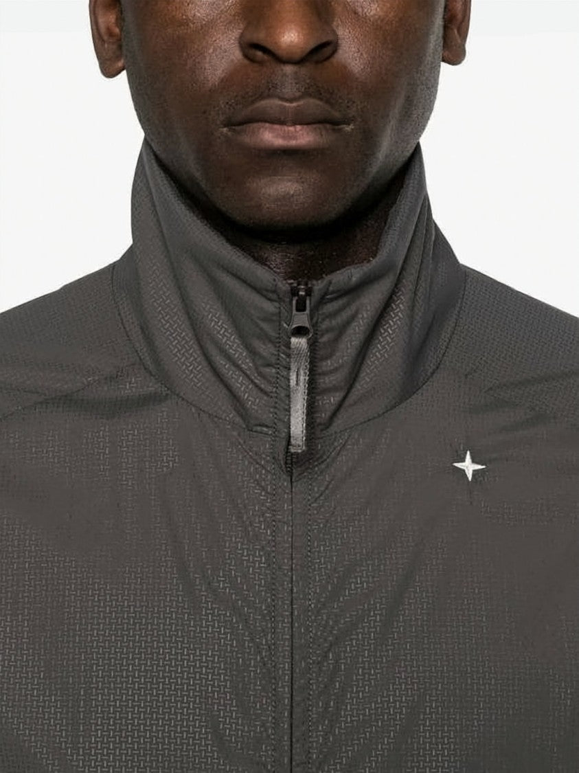 Stone Island High-Collar Casual Jacket With Zippered Pockets