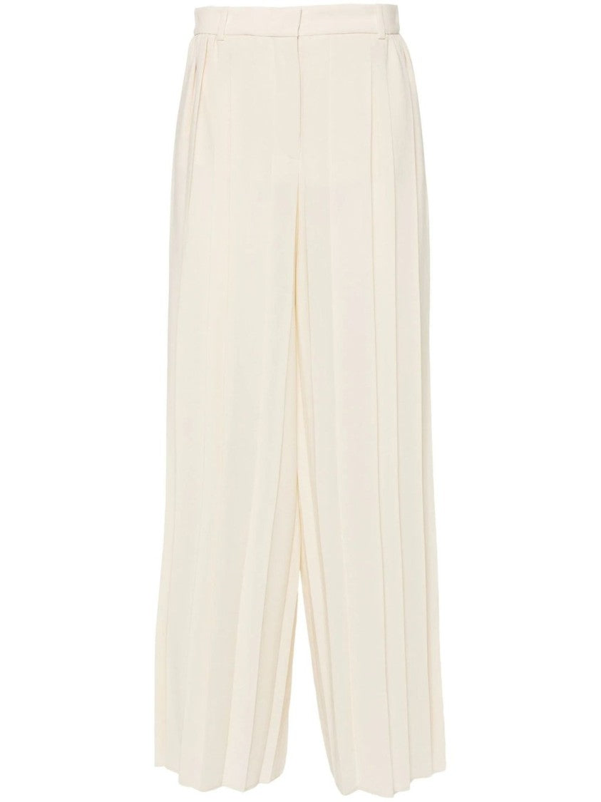 Joseph Airy Plisse Trousers With Relaxed Fit