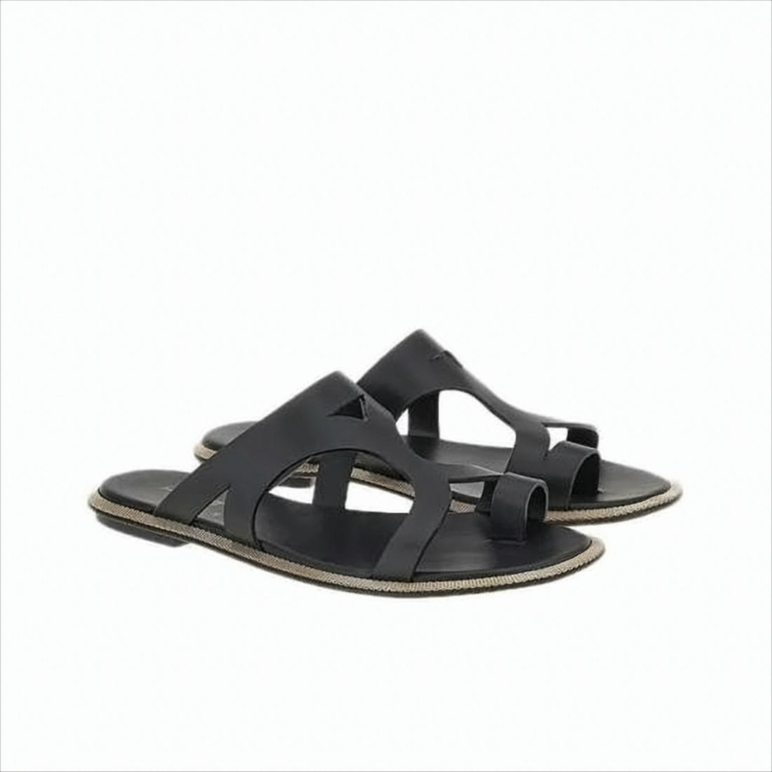 Salvatore Ferragamo Flat Slip-On Sandals With Cut-Out Details