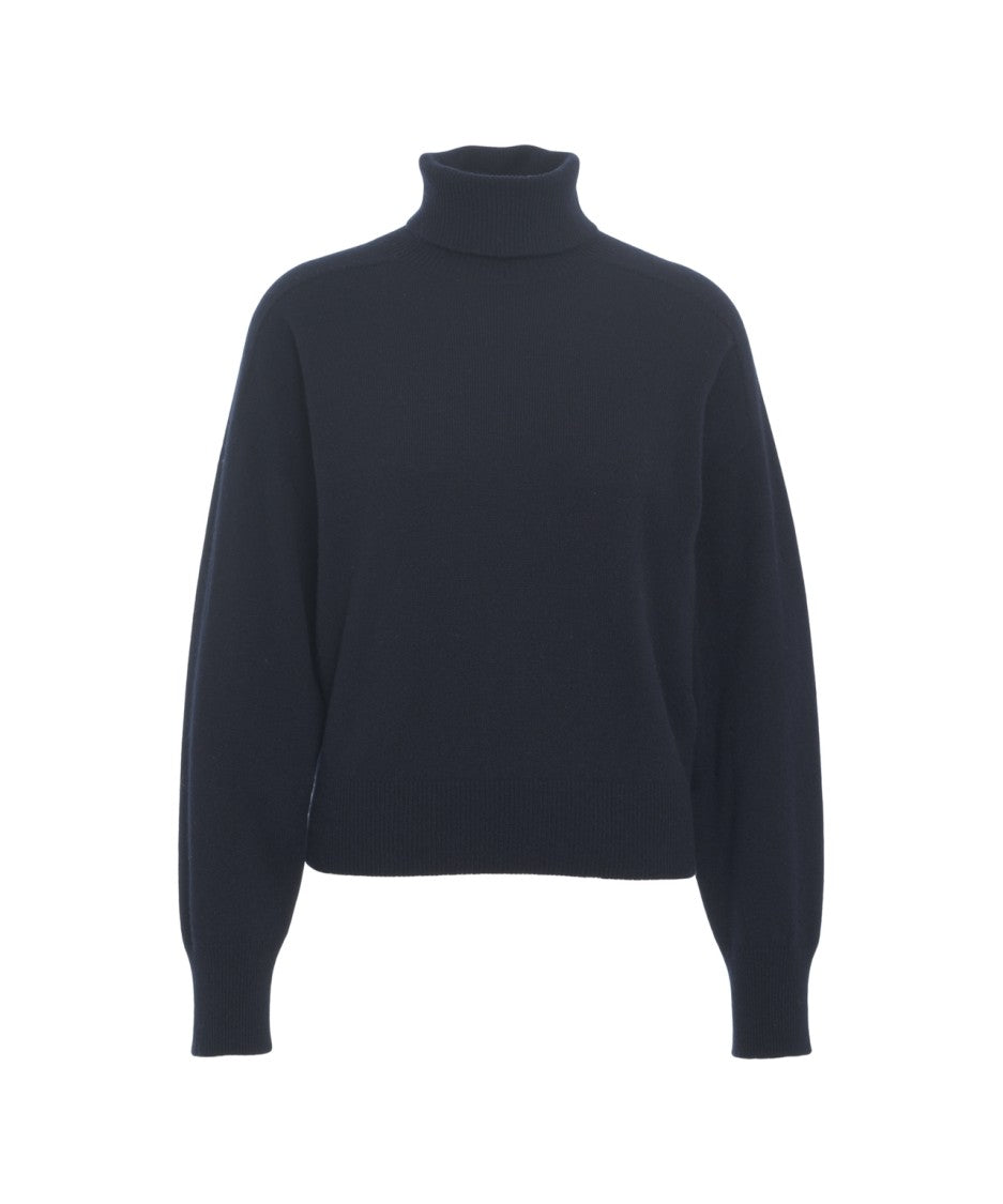 Mvm High Ribbed Collar Turtleneck Sweater