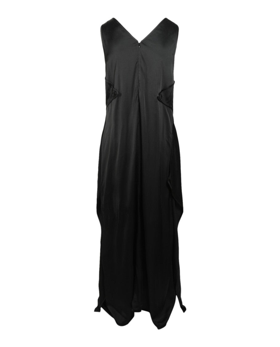 Stella Mccartney Plunging Neckline Evening Gown With Hotfix Embellishments