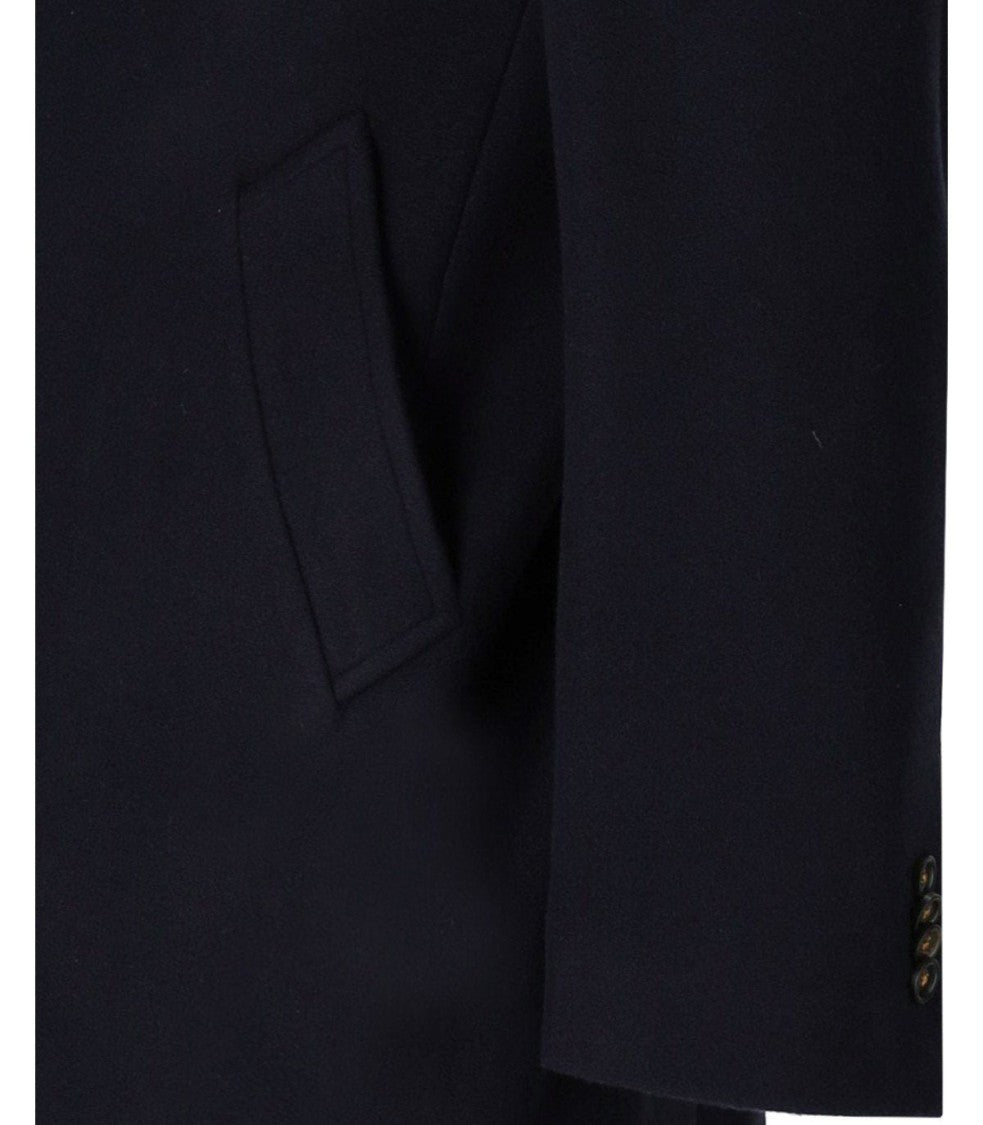 Manuel Ritz Blue Single Breasted Coat