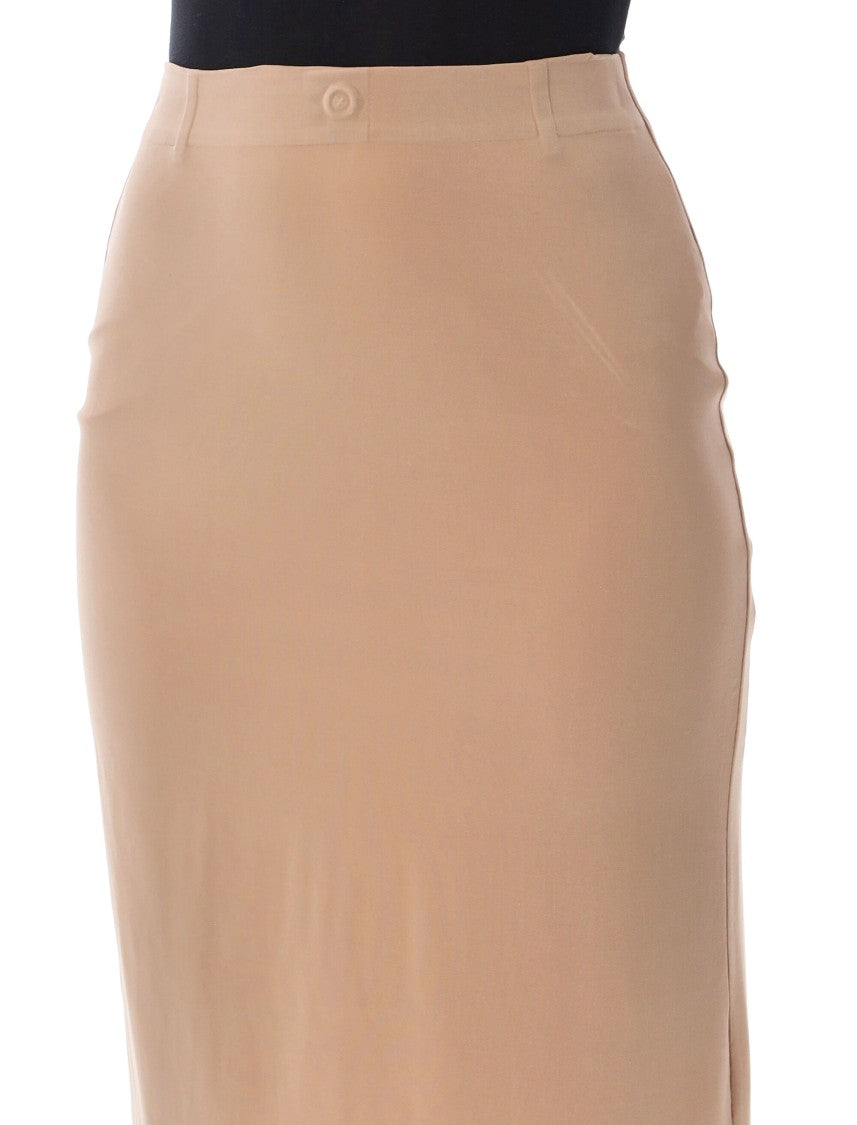 Maison Margiela Double-Layer Semi-Sheer Fusion Midi Skirt
