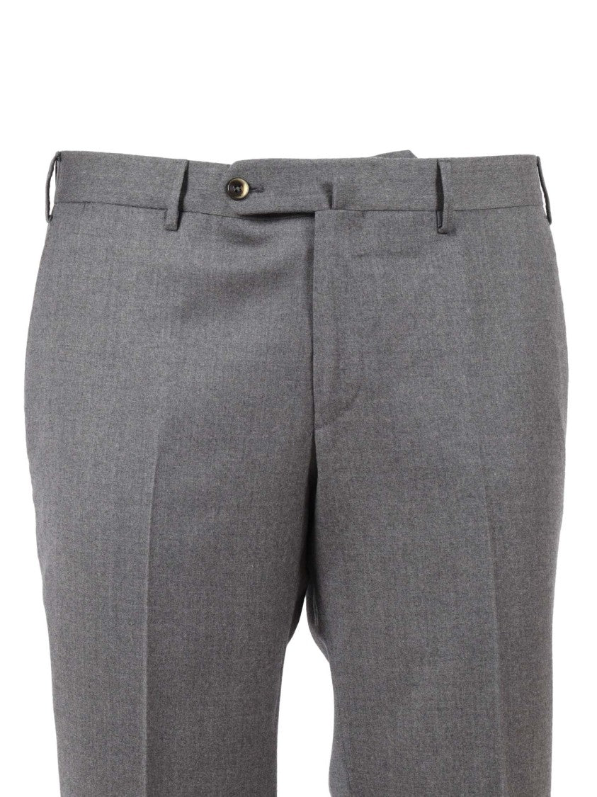 Pt01 Slim Fit Trousers With Diagonal Pockets