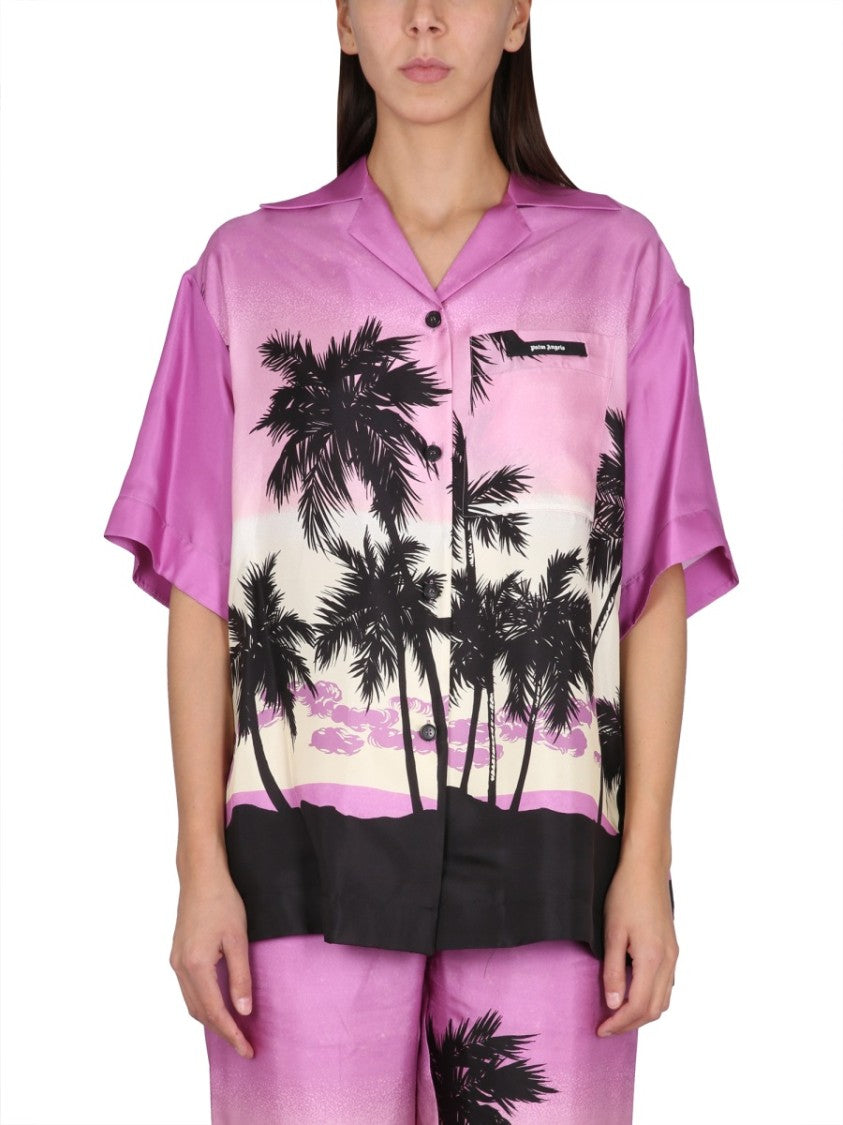 Palm Angels Sunset Print Shirt
