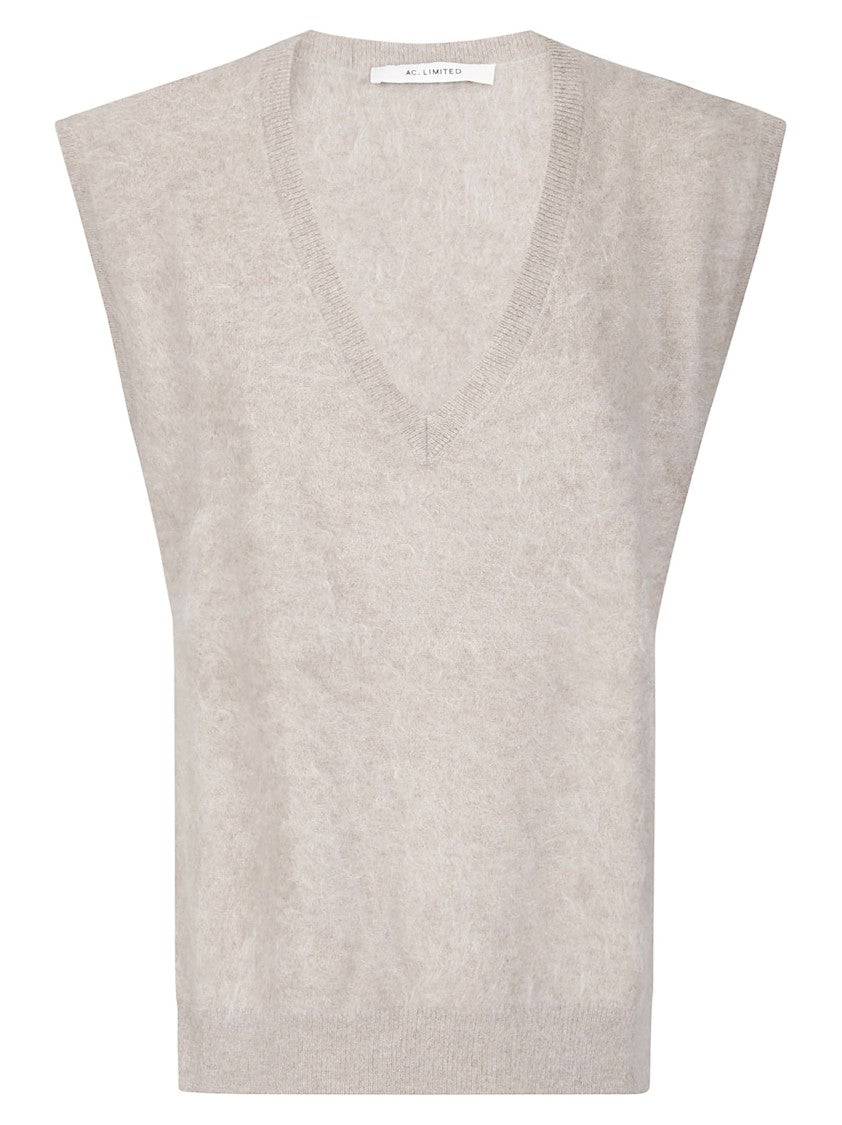Absolut Cashmere Sleeveless Cashmere Cardigan With V-Neckline