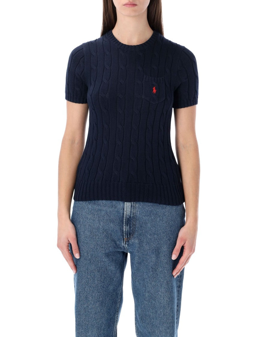 Polo Ralph Lauren Cable-Knit Cotton Short-Sleeve Jumper