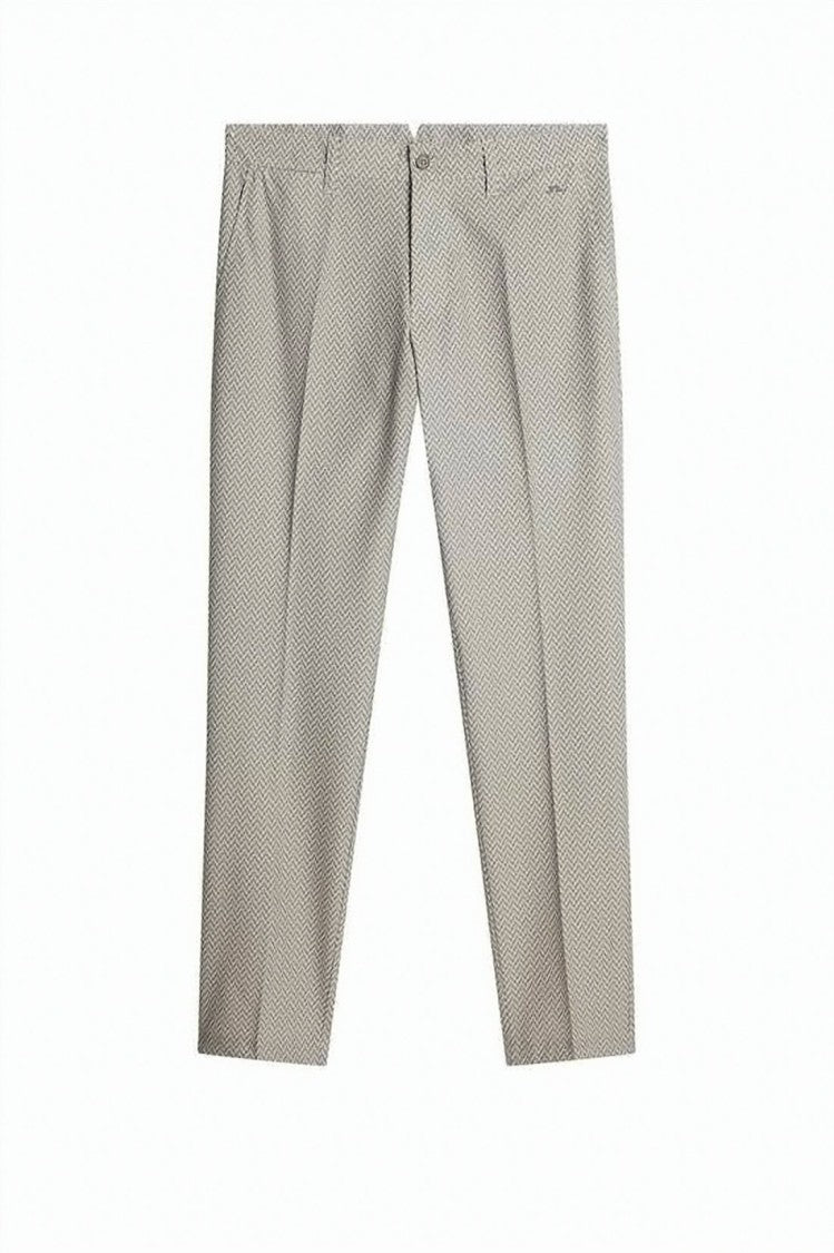 J Lindeberg Tailored Straight Pants With Herringbone Pattern