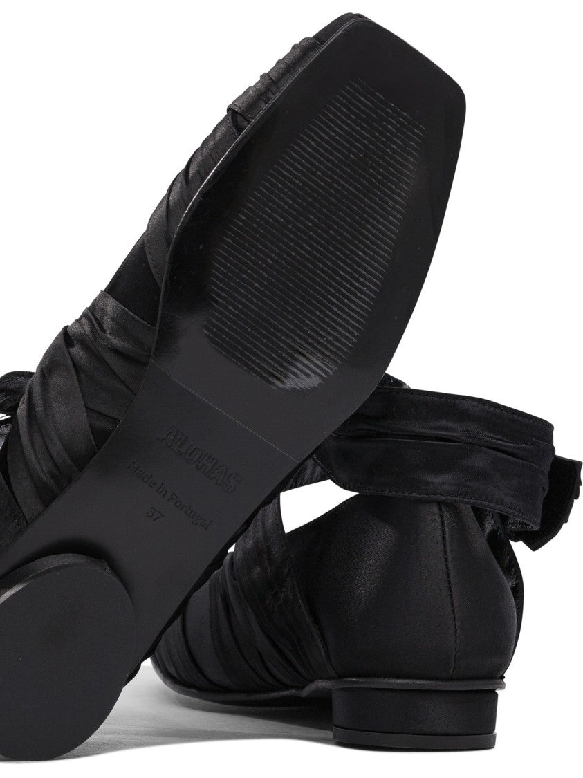 Alohas Ballerinas With Crisscross Strap Detail