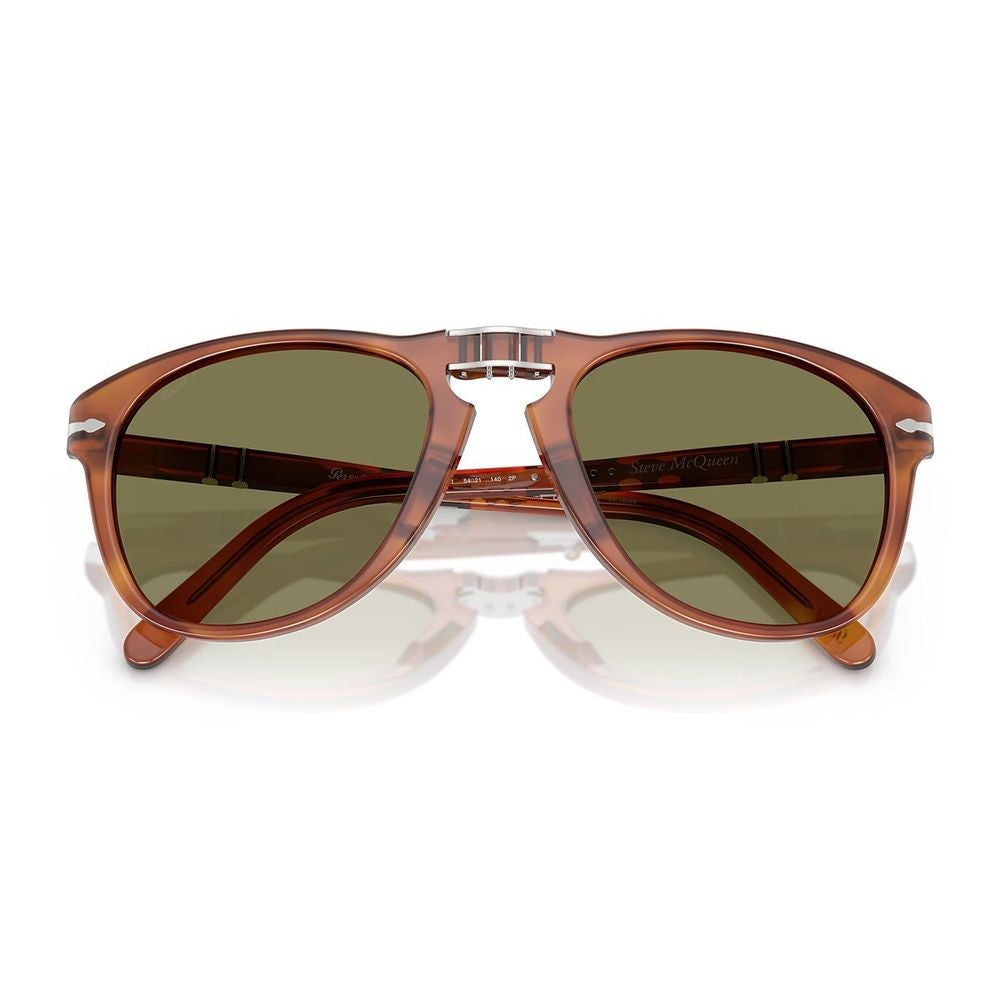 Persol Po0714sm Steve Mcqueen Pilot-Shaped Folding Sunglasses In Terra Di Siena