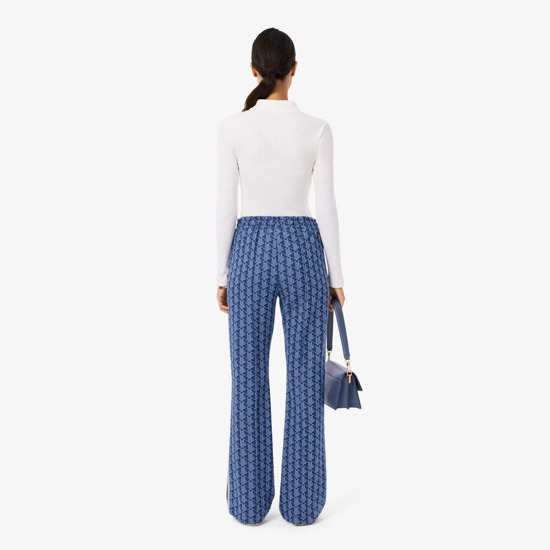 Lacoste Flared Sweatpants With Monogram