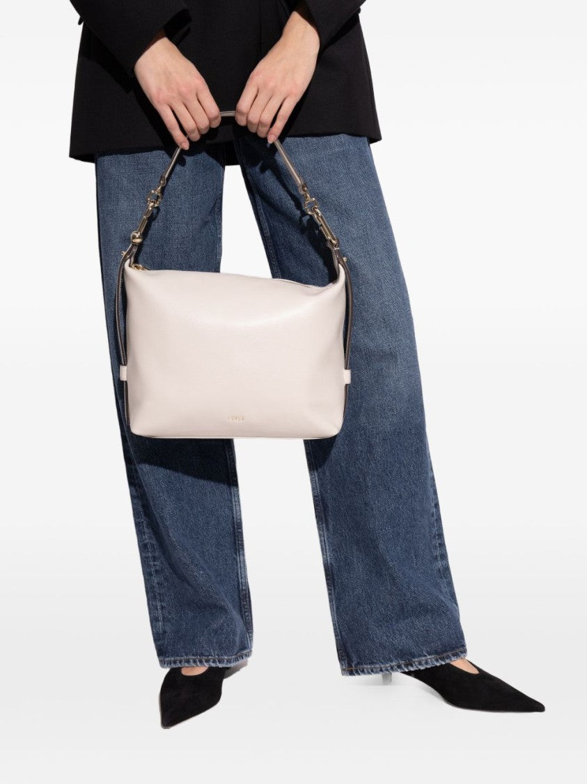 Furla Rectangular Leather Handbag With Gold-Tone Hardware