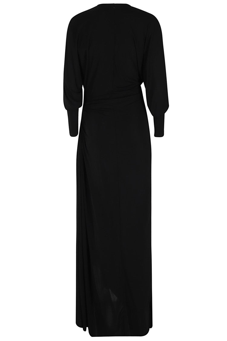 Christopher Esber Helix Crystal Stone Ls Dress