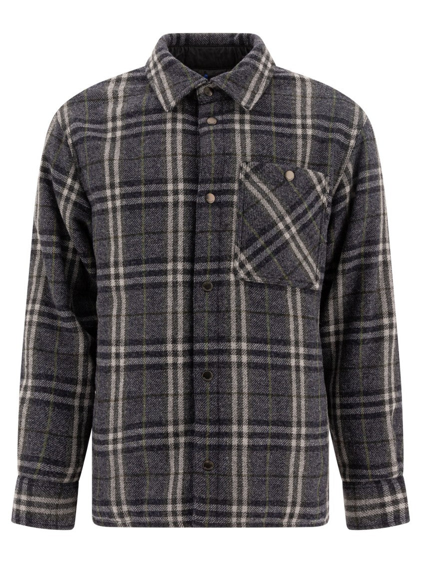 Burberry Classic Plaid Button-Up Jacket
