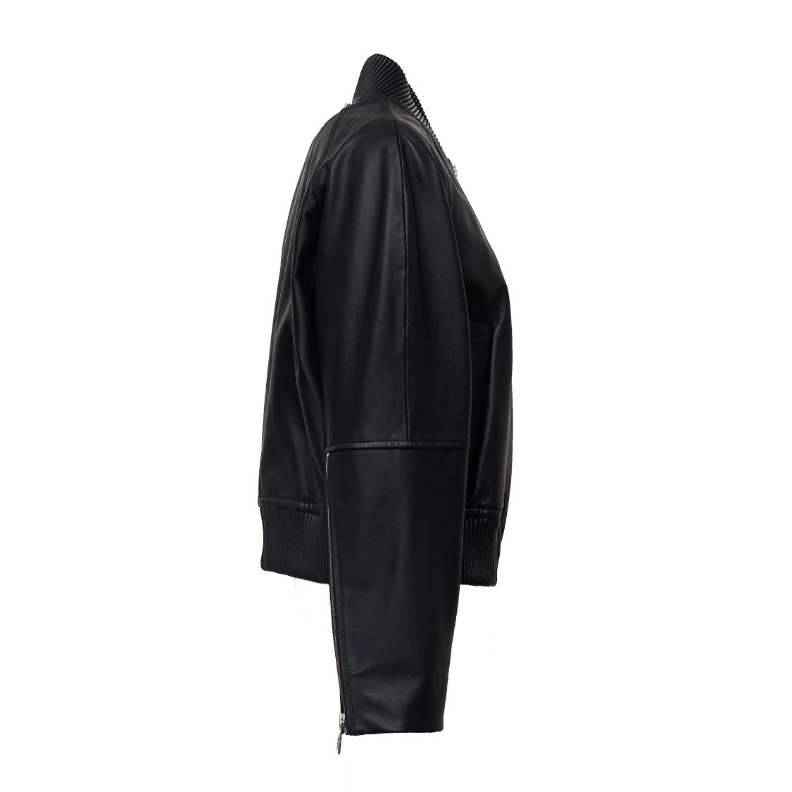Sportmax Sheep Nappa Leather Jacket With Elastic Quilted Detailing