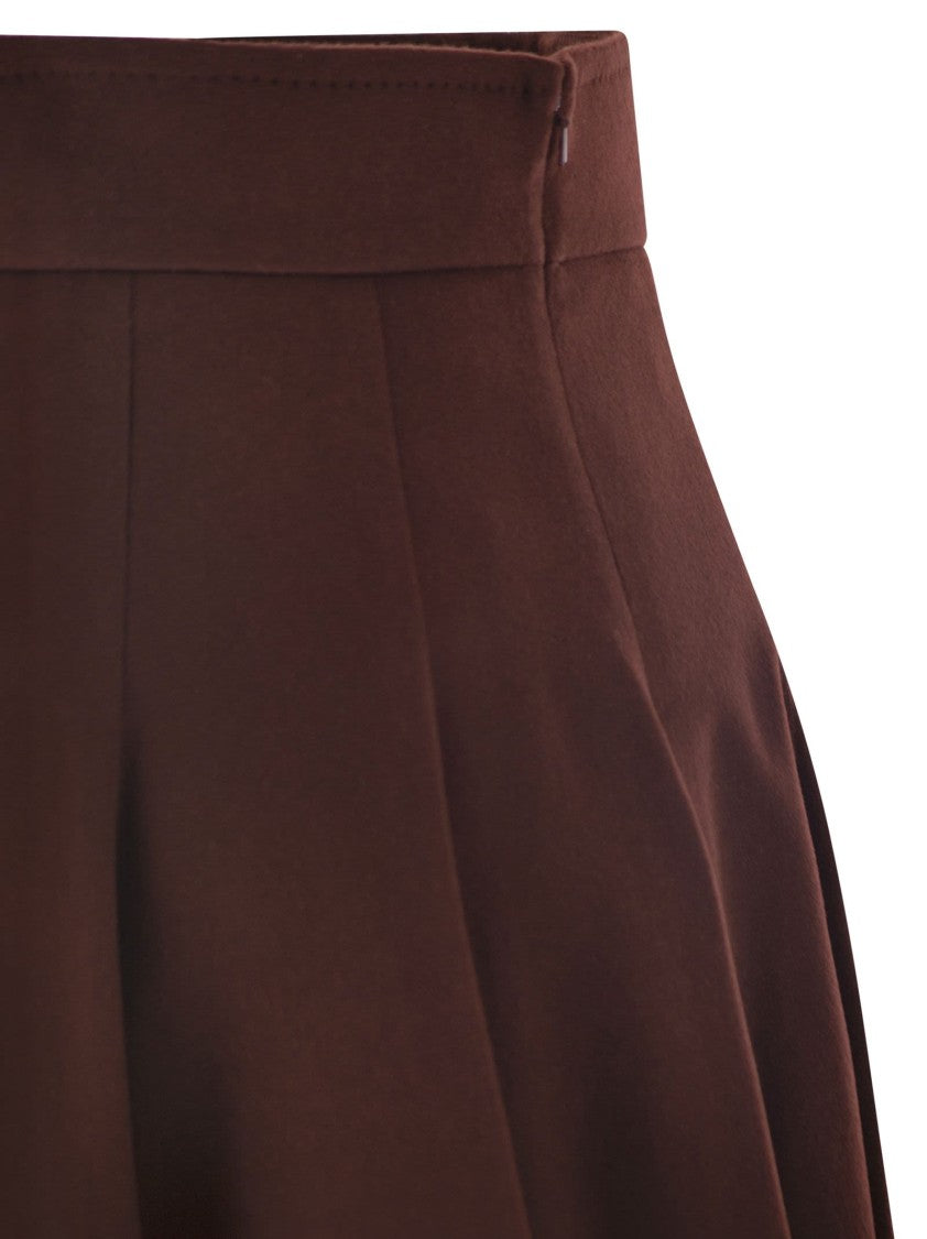 Max Mara Brava1234 Camel Drape Mini Skirt