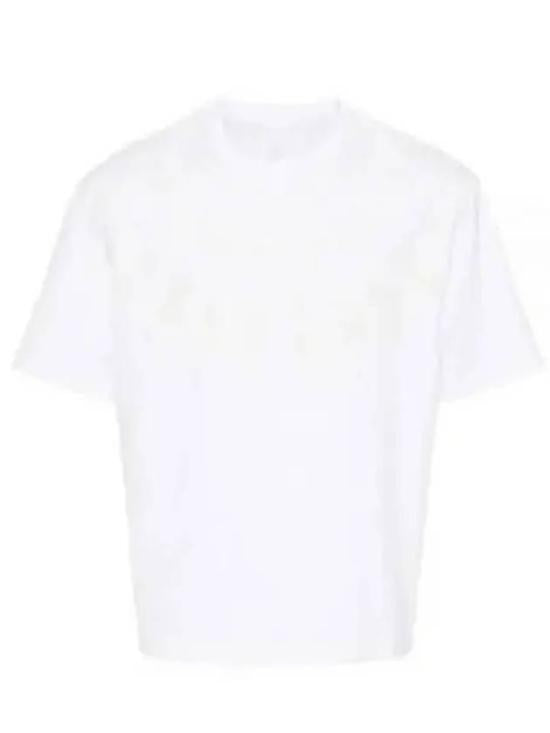 Neil Barrett Classic Crew Neck White T-Shirt With Minimalist Design