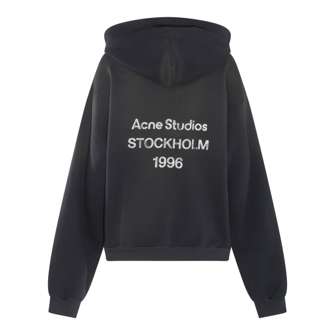 Acne Studios Hooded Black Sweater With Distinctive Back Print