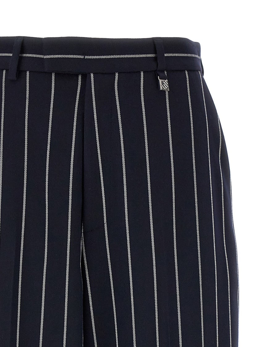 Giuseppe Di Morabito Classic Striped Viscose Blend Trousers