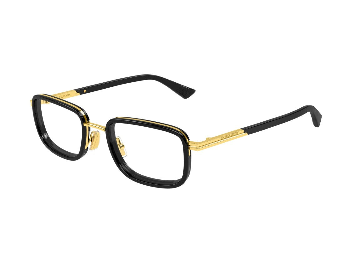 Bottega Veneta Gold Bv1464o Bold Square Eyeglasses