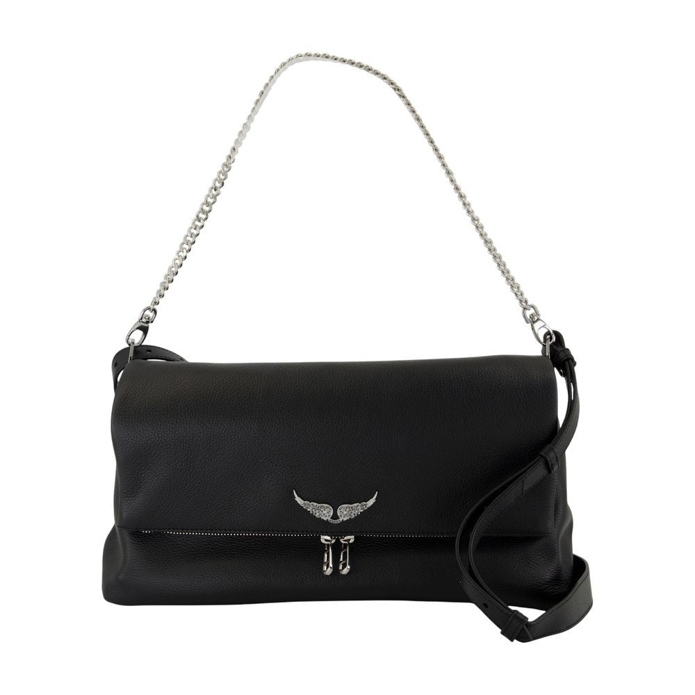 Zadig & Voltaire Rocky Xl Crossbody - Leather - Black