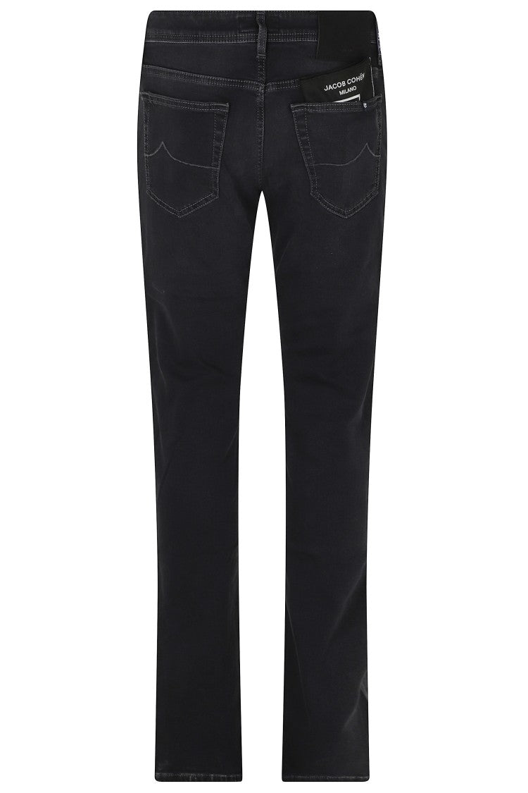 Jacob Cohen Slim-Fit Straight-Leg Jeans With Classic Five-Pocket Design