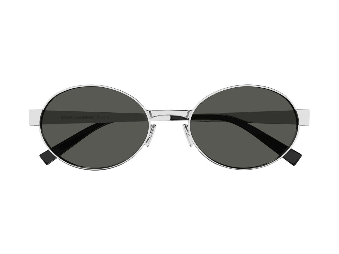 Saint Laurent Silver Sl 692 Metal Round Sunglasses
