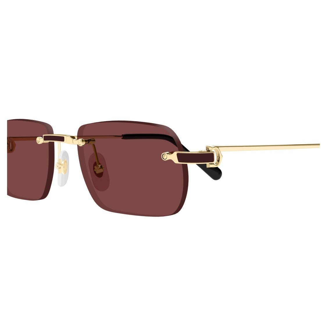 Cartier Ct0498s Rimless Rectangular Sunglasses