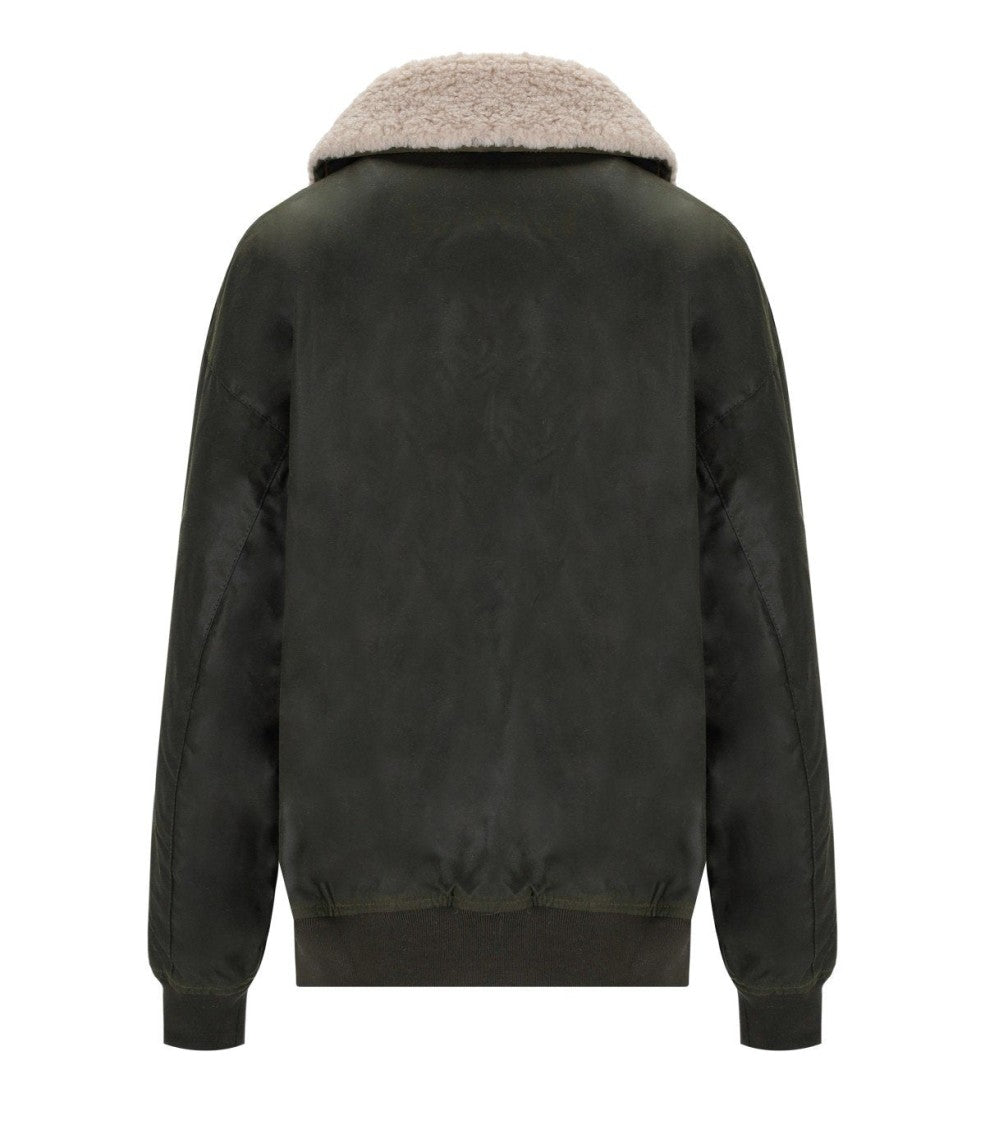 Barbour Maxine Wax Olive Green Jacket