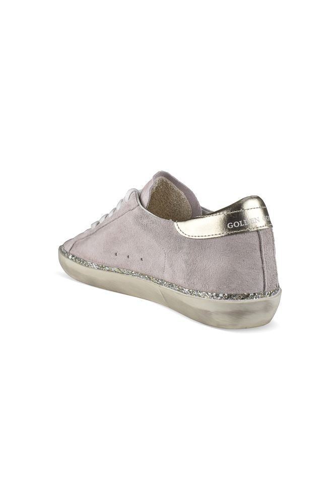 Golden Goose Pink/Mauve Suede Superstar Sneakers