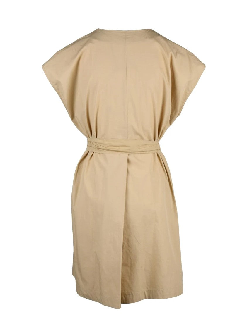 Max Mara Beige Mitico Cotton Tunic Dress