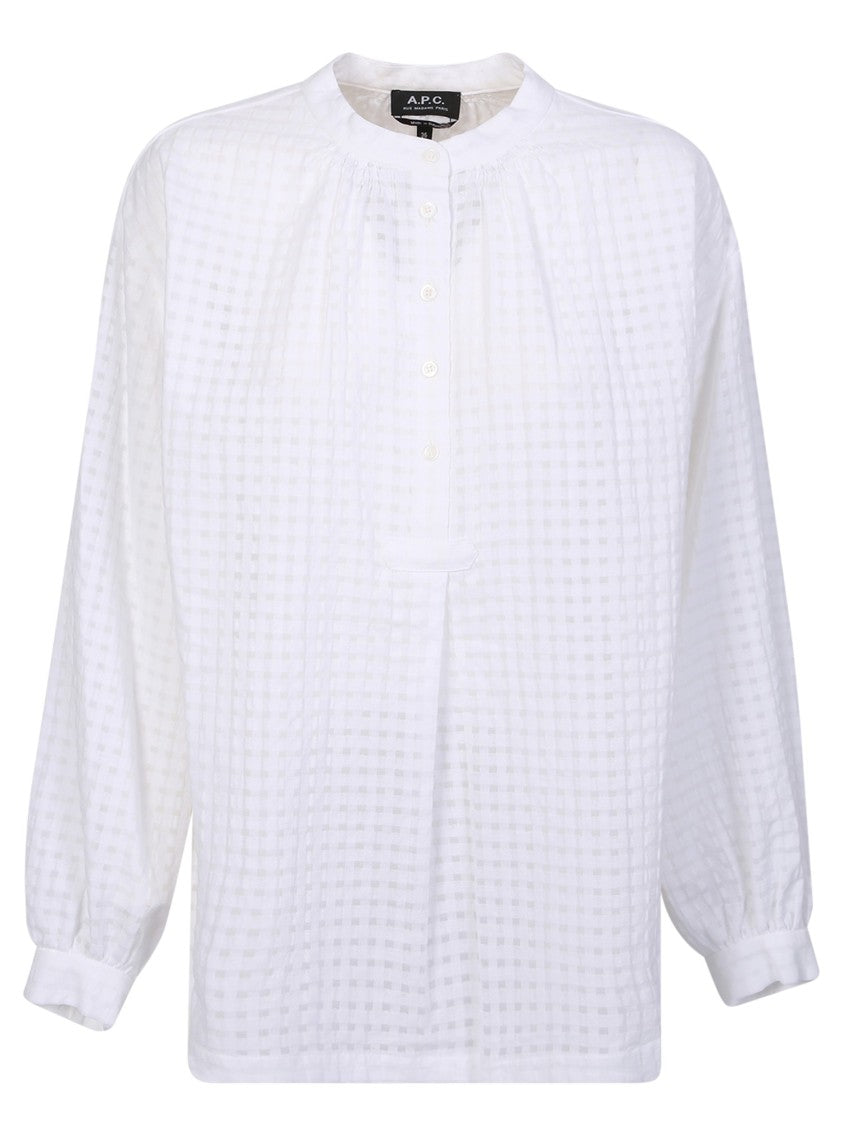 A.P.C. White Flora Blouse